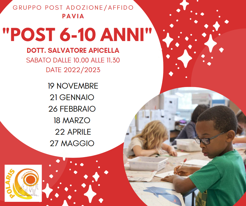 Gruppo post adozione/affido 6-10 anni Pavia